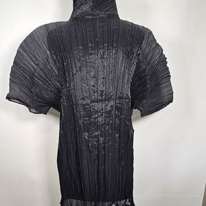 Japanalia crinkle art top tunic length M